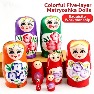 Five-layer hand-painted paint doll toy