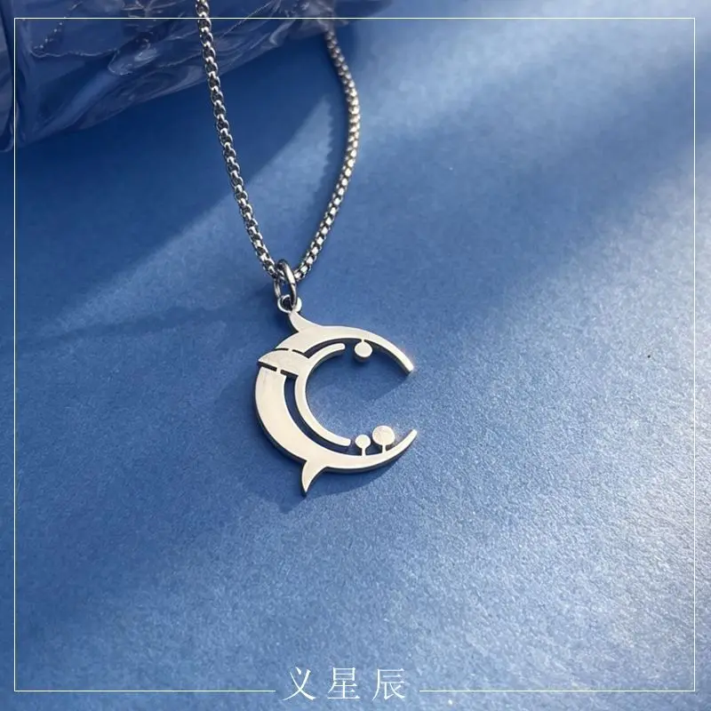 Blue Archive Ryuka Kisaki Halo Necklace Game Cosplay Pendant Anime Accessory Keychain Fan Gift