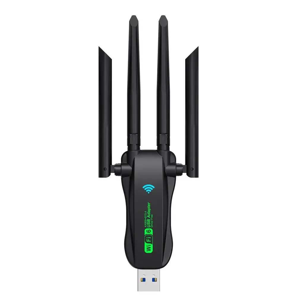 AX900 Wifi USB Adapter Wifi6 Bluetooth 5.4 Dual Band 2.4G+5.8Ghz 4 Antenna Dongle USB Wireless Card Receiver for Pc/Laptop ICANING