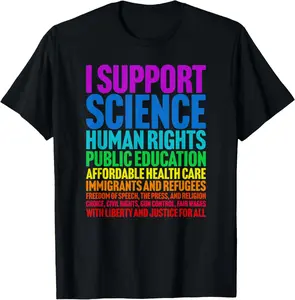 [100% Cotton] I Support Progressive Liberal Democratic Causes Protest T-Shirt streetwear dtf printing
