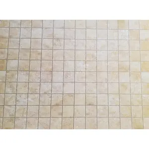 Dollhouse Miniature Limestone Tile Large Squares Embossed Card 1:12 Scale Flooring