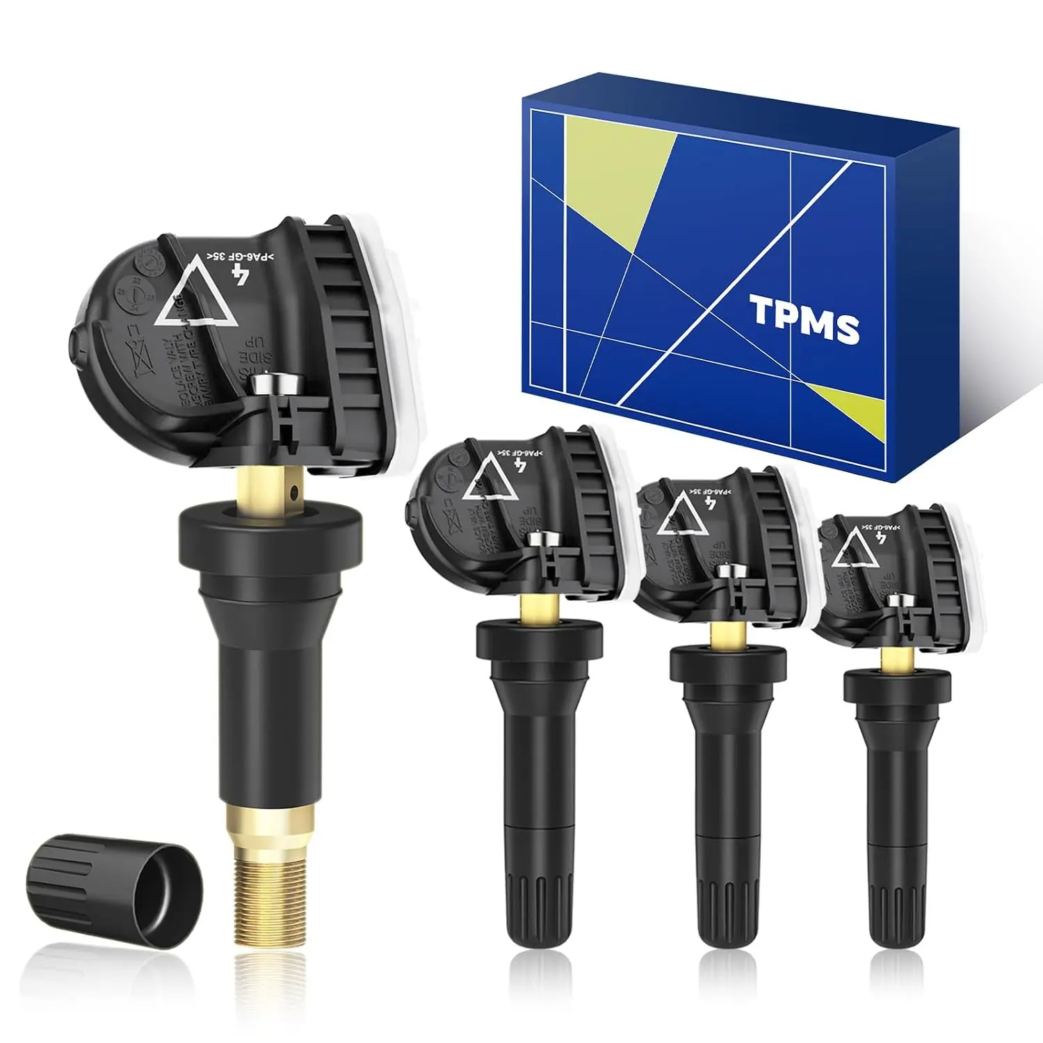 TPMS(Tire Pressure Monitoring Sensor) 433Mhz Pre-Programmed Fit GM 4pcs | TPMS Fit Chevy Silverado2019-2022|Traverse2016-2022|GMC Sierra2019-2022|Acadia2016-2022|Buick Enclave 18-22/OE#13598773