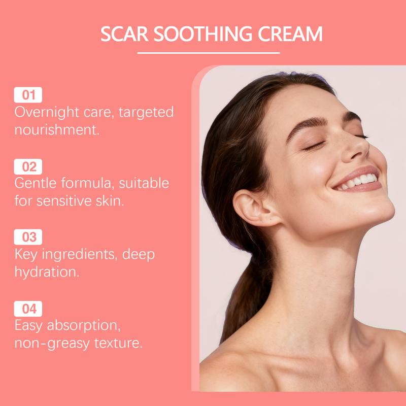 Professional Scar Removal Cream, Advanced Silicone Skin Repair Gel for Burn,Acne Old Scar Removal Cream for Face & Body | Fades Dark Scars，Moisturizing cream