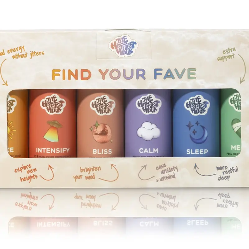 Ultimate Variety Pack of 6 | Now Featuring All Six Wellness Vitamins Health Supplement Shots: Wake, Intensify, Bliss, Calm, Sleep, Mend