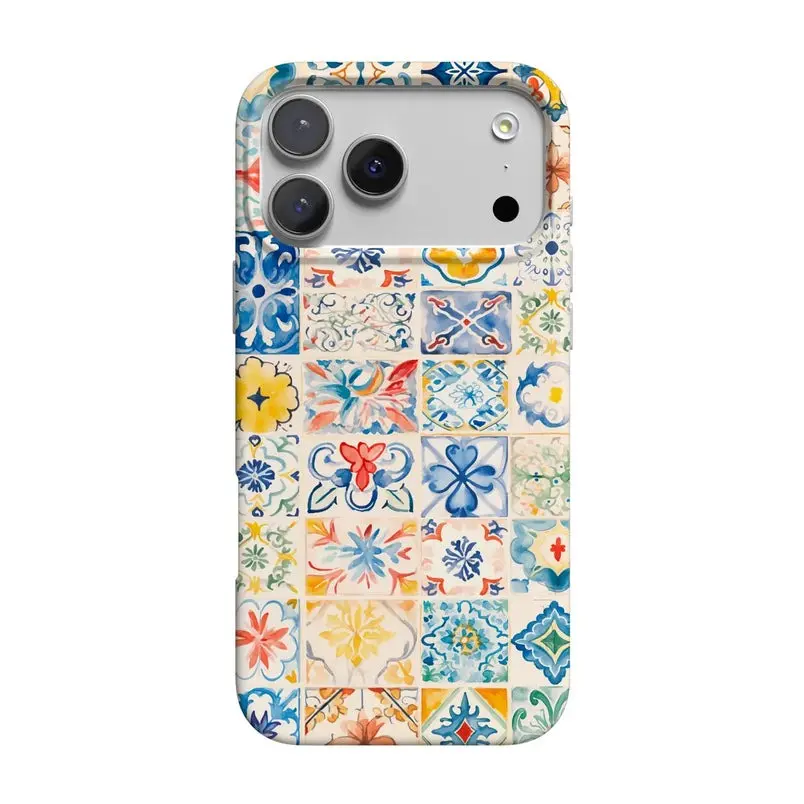Tuscan Tiles Durable Silicone Custom Smartphone Case - Tough, Resistance-Boosted Cellphone Accessory for Multiple Devices, Essential Mobile Electronics Accessory
