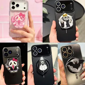 Dark Clown MagSafe Phone Grip – Creepy Horror Art Phone Holder for Gothic & Spooky Style