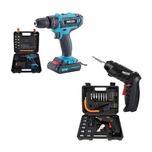 Power Tool Bundle: 21V Cordless Drill & Rechargeable Electric Screwdriver (47-Piece Set)
