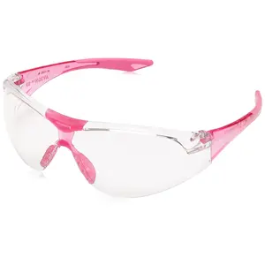Delta Plus Avion SlimFit Safety Glasses Pink Temples with Clear Anti-Fog Lens