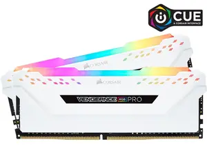 CORSAIR Vengeance RGB Pro 32GB (2 x 16GB) 288-Pin PC RAM DDR4 3200 (PC4 25600) Desktop Memory Model CMW16GX4M2E3200C16W
