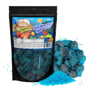 Sour Blue Razz Fruit Blasts Gushers Enchilados Viral Tangy, Sweet, Sour and Irresistibly Delicious Treats Gummy Candy Snack