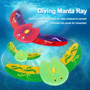 Summer / Water Power Dive Fish Toy, Shark Underwater Glider, Pool Toy No Battery Needed, Adjustable Fins, Fun Cartoon Swimming Toy