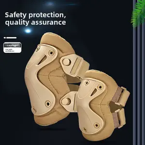 Tactical knee pads, elbow pads, outdoor male military fan version, kneeling and crawling training equipment, cycling protective gear, four-piece set