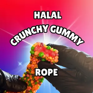 The Sour Juice Co- XL Cherry Bomb Sour Crunchy Gummy Ropes (4 Pack) - Juicy, Soft, Loaded with Crunch | The Sour Juice Co.