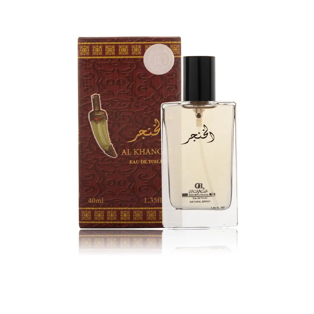Banafa Oud Al Khanger Unisex Eau de Toilette Spray - 40mL Pocket-Size Miniaturized Oud Scented Unisex Fragrance, Distinctive Everyday Wear Portable Single Item, Miniaturized Unisex Fragrance