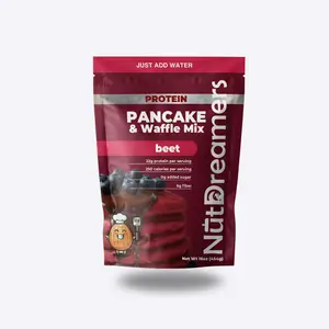 Beet High-Protein Pancake & Waffle Baking Mix, Oat Flour Base, High-Fiber, No Sugar Added for Healthy Desserts