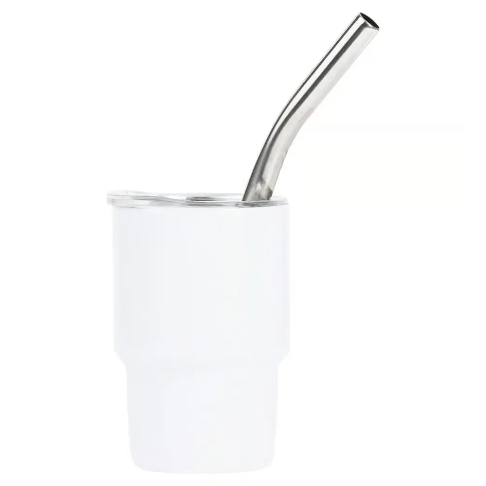 White 4oz Mini Tumbler – Sleek, Compact & Ready to Sip