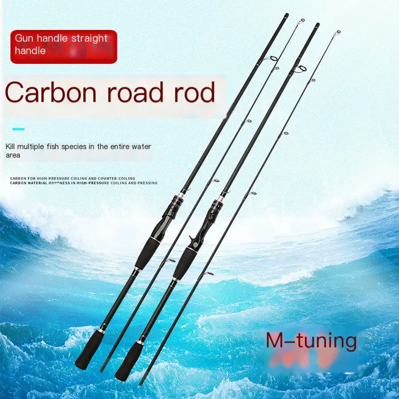 Fiberglass Soft Tip Fishing Rod, Lure Casting Rod with Straight Handle, 1.6m-2.4m Length, 0.33kg Weight, Excellent Balance, Straight Handle / 1.6, 1.6M To 2.4M