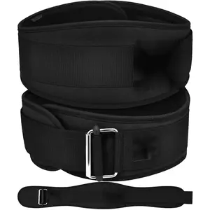 Weight Lifting Belt AUTO Lock, 6.5" Padded Back Support, Men Women Gym Fitness Strength Training, Bodybuilding Powerlifting Weightlifting Workout, Deadlift Squat, Pro Exercise Equipment