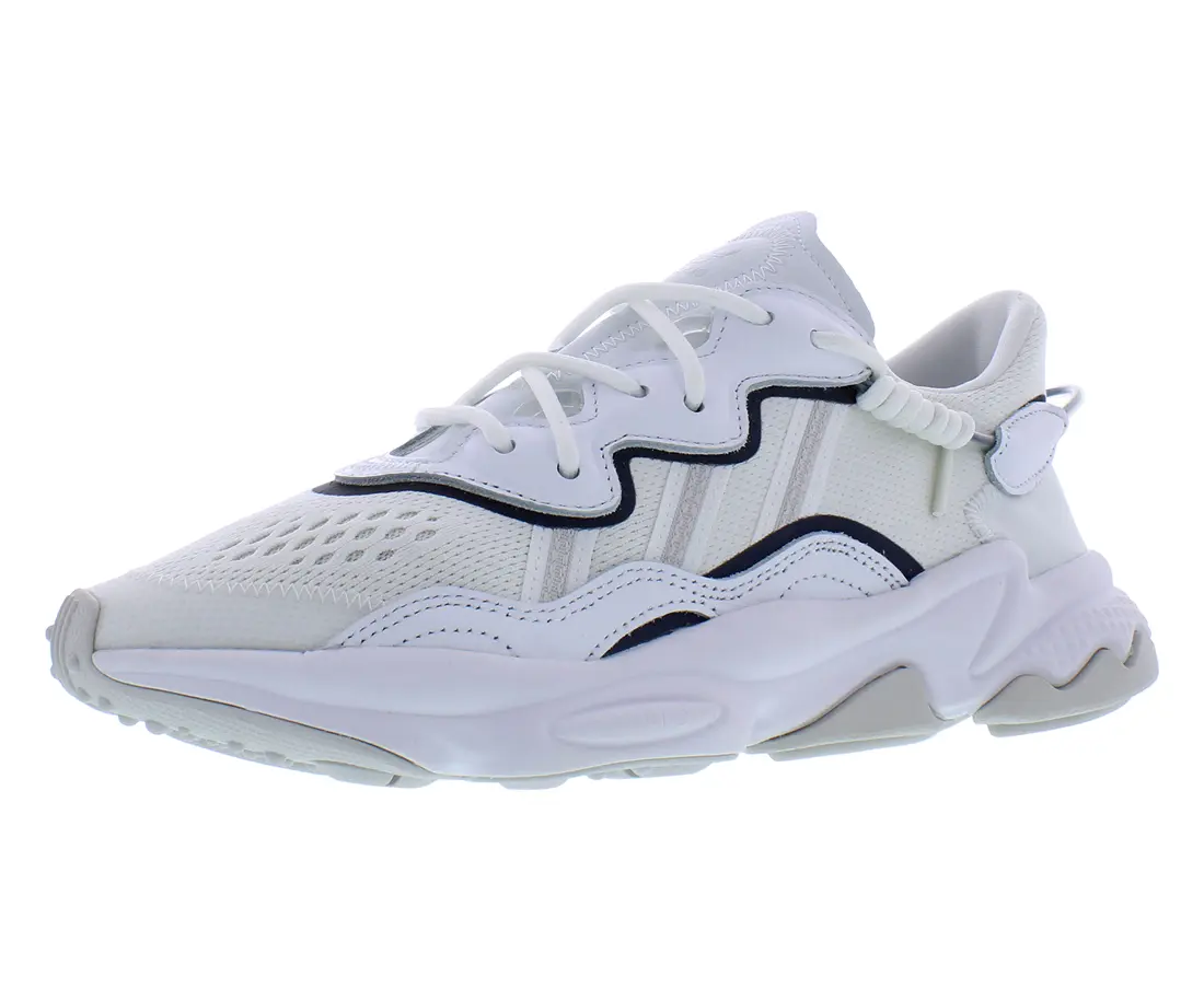 Adidas Men's Ozweego Sneaker, Chunky Retro-Style Athletic Footwear with Suede and Mesh for Casual Training, Sports Shoes