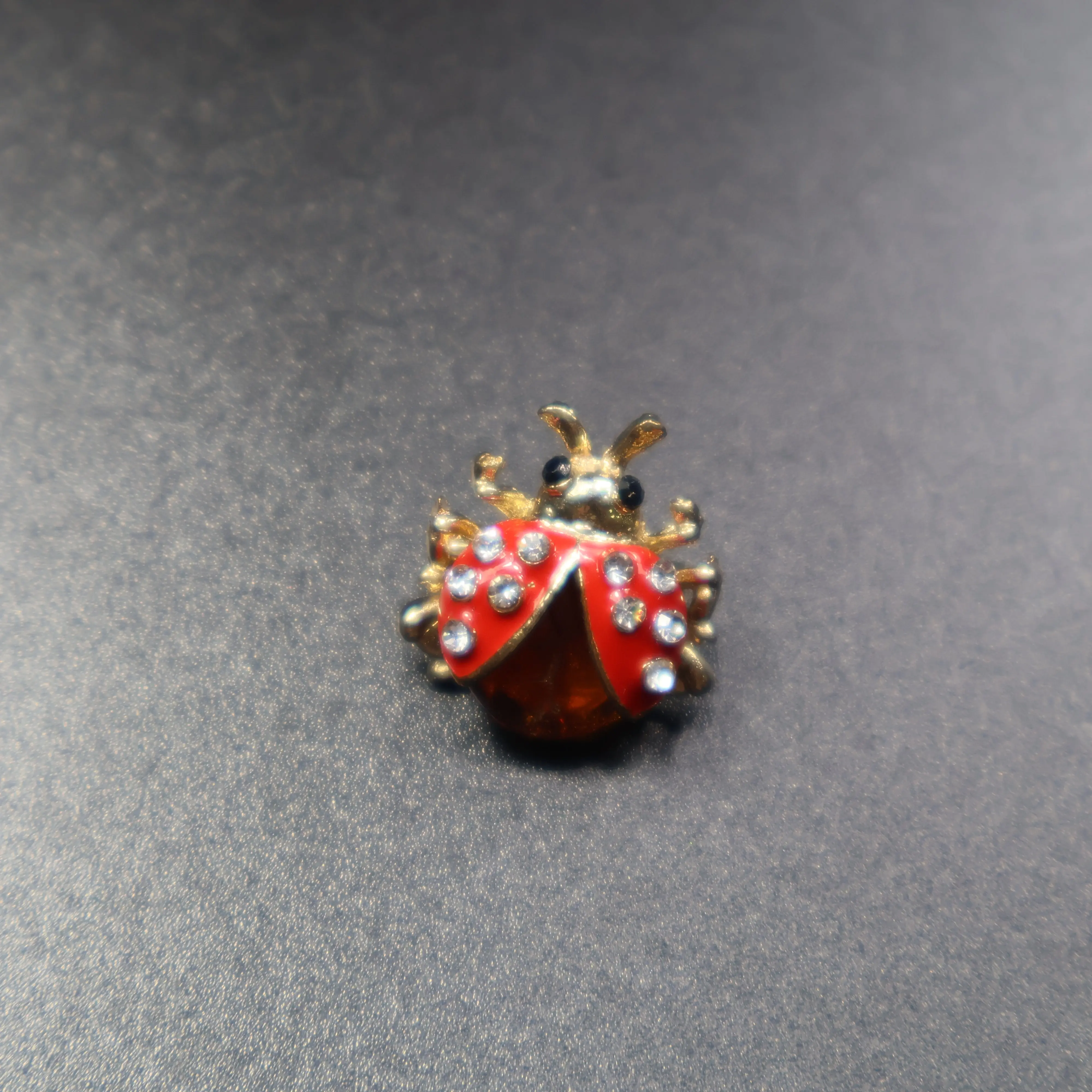 Made in USA Genuine Natural Baltic Amber Ladybug Brooch KIZIMA®, Whimsical, Anniversary