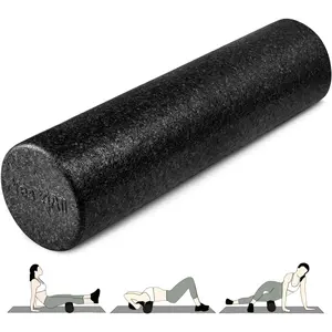High-Density Round Back Roller Foam, Exercise Foam Roller for Yoga, Pilates & Stretching - 12, 18, 24, 36 inch