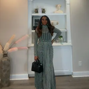 Esther 2-Piece Mesh Skirt Set | Elegant Long Sleeve Top + Maxi Skirt | Modest Luxury Statement Outfit