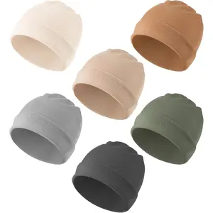 6 Pack Baby Beanie Hats for Unisex, Toddler Beanies Baby Girl Boy Hat Warm Cap for Infant, Toddler