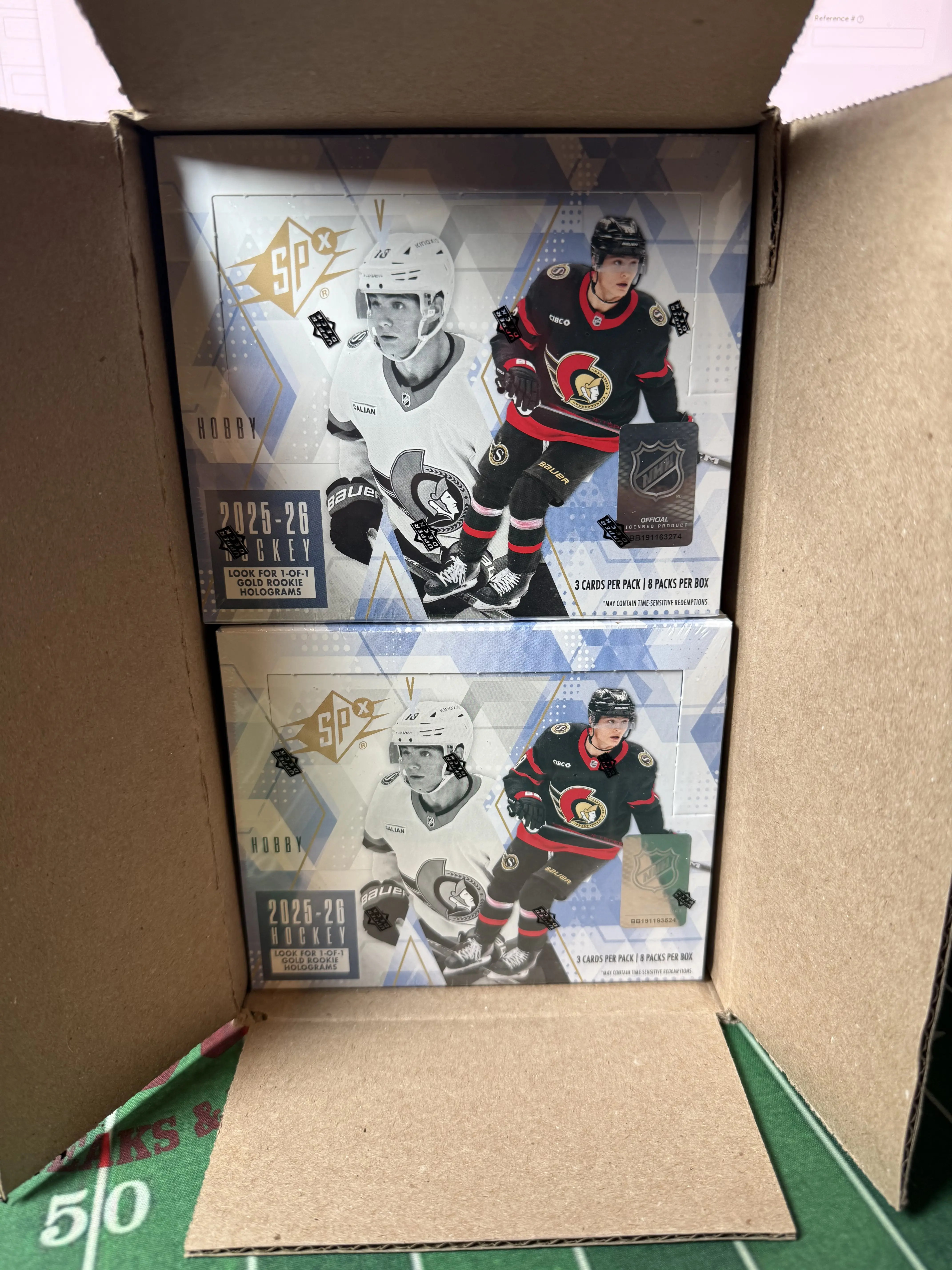 Part 2- PYT BREAK- 10 Box- 25/26 SPX Inner Case of 10- Upper Deck - Hockey- Trading Card Only Breaks