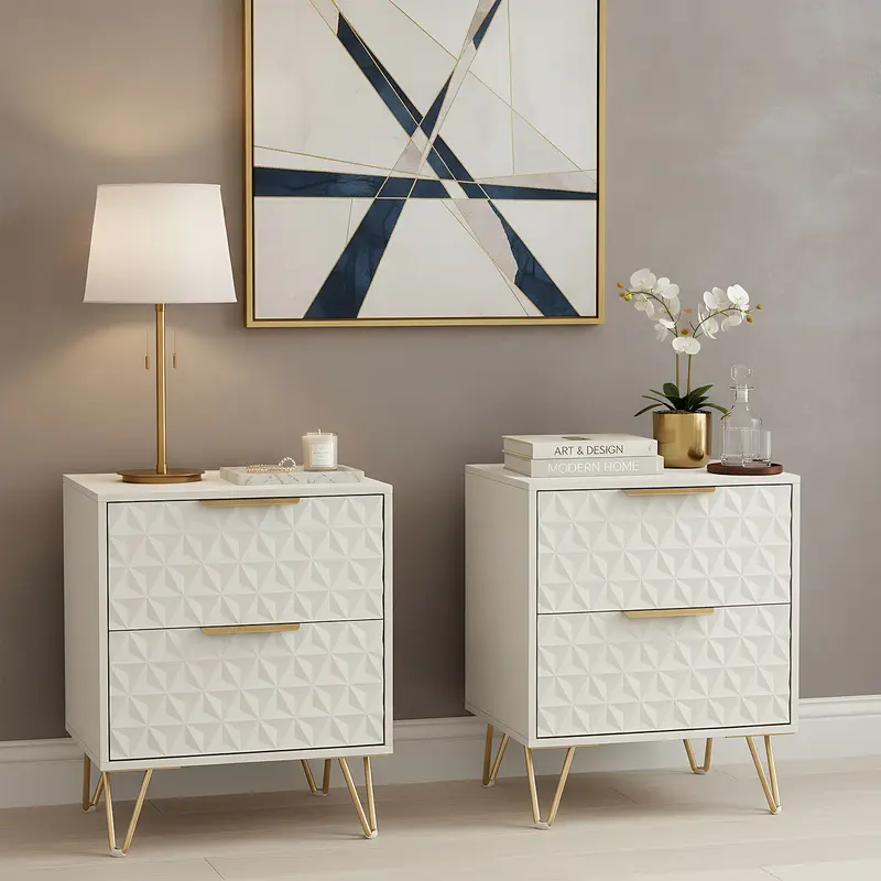 gold nightstands - TikTok Shop