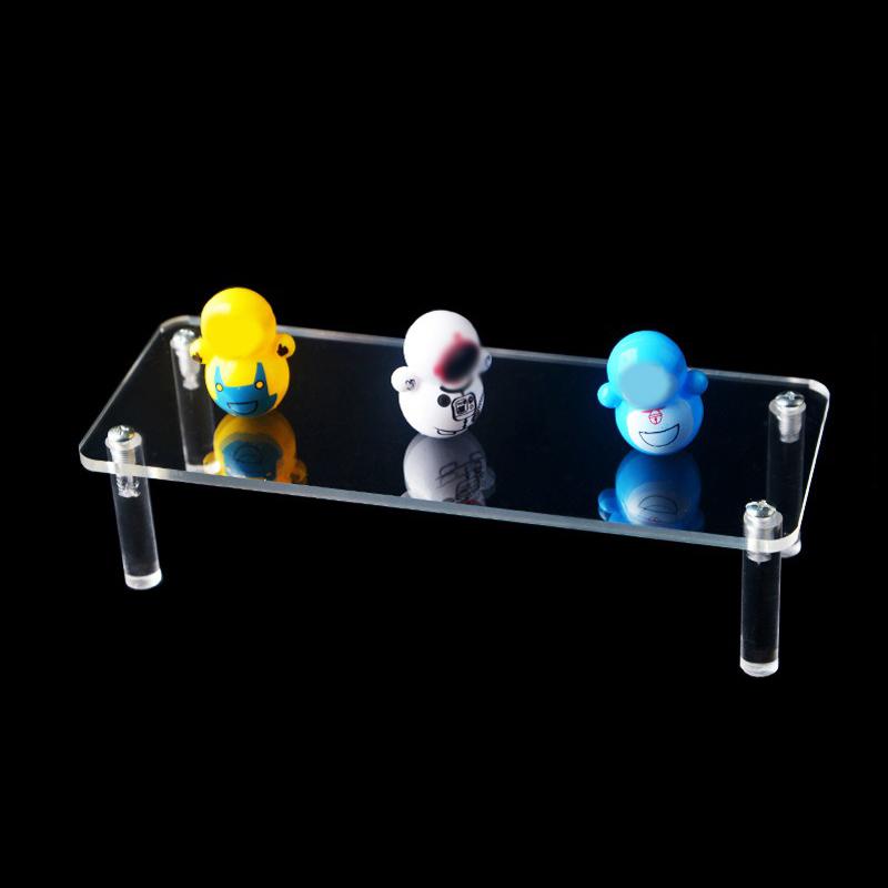 1-5 Tier Acrylic Display Risers Clear Shelf Doll Clay Figurine Display Stand for Desserts Perfume Organizer Showcase W-10