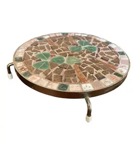 Vintage Ceramic Mosaic Trivet / Plant Stand