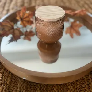 Eco Friendly Cracklin Birch Candle with Natural Wood Wick for Aromatherapy and Home Decor