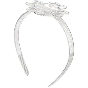 Graduation Cap Headband Insert -  Four Leaves Clover - Secure Your Grad Cap  Curly,  Hair, Braids, , Twists and Straight Hair (Clear)