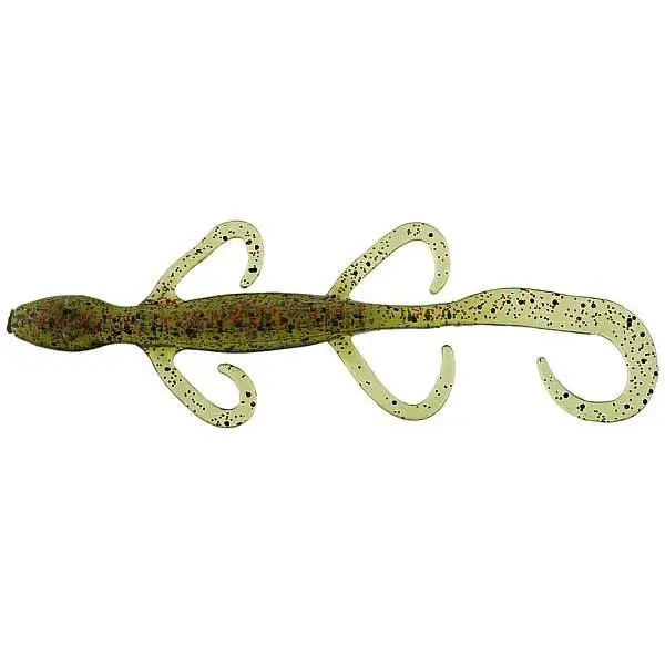 Lizard Lures Fishing Tackle, 6 Inch Soft Plastic Baits, Buoyant and Salt-Impregnated for Bass, Durable with Lifelike Action, 6-Pack, Bass Fishing Lures, Elaztech