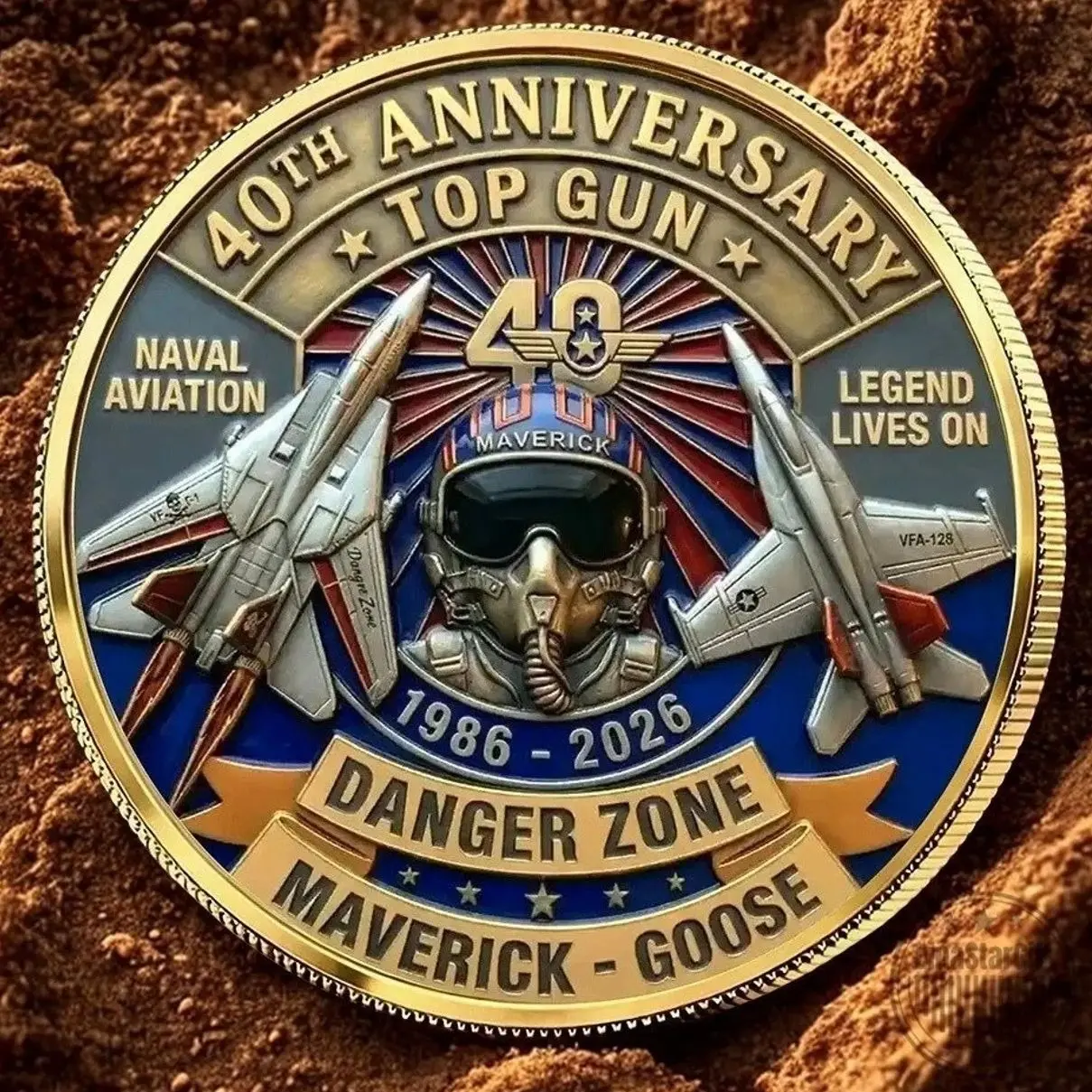TG Military Aviation Commemorative Coin, Fighter Pilot Collector Gift