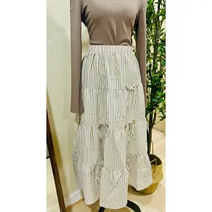 Coquette Bow Maxi Skirt