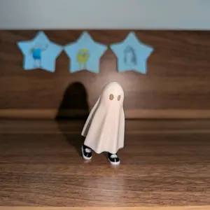 Ghost with Shoes - Adorable Halloween Decorative Figurine for Home and Office