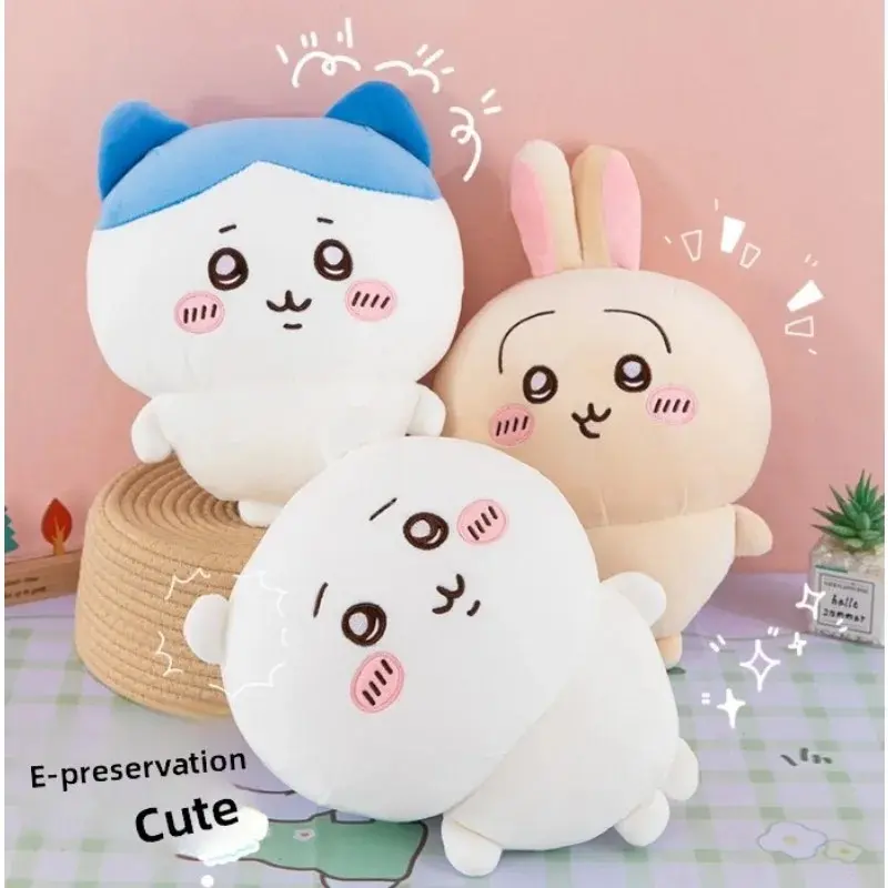 Usachi Chiikawa Doll Kawaii Plush Toy Peripheral Self-deprecating Bear hachiware Pillow  Cushion  Gift