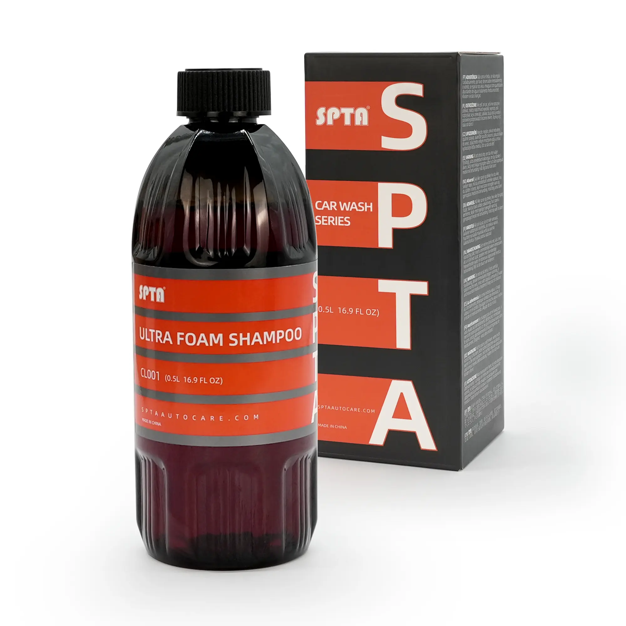 SPTA CL001 Ultra Foam Shampoo ,Car Care Detailing Cleaner & Wash Shampoo - Easily Remove Dirt, Stain and Care the Car Coatine,Works with Foam Cannons, Foam Guns or Bucket Washes Safe for Cars, Trucks, Motorcycles &More