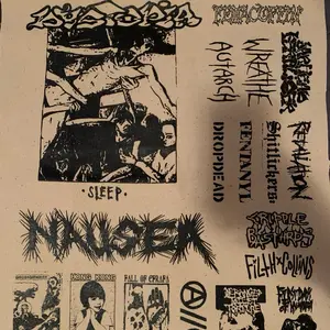 Crust punk patches sheet goregrind