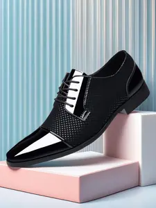 Men's Business Style  Breathable Lightweight Dress Shoes, Formal Shoes for Work Office, Fashion Shoes for Party, Daily Clothing Decor, Footwear, Closed