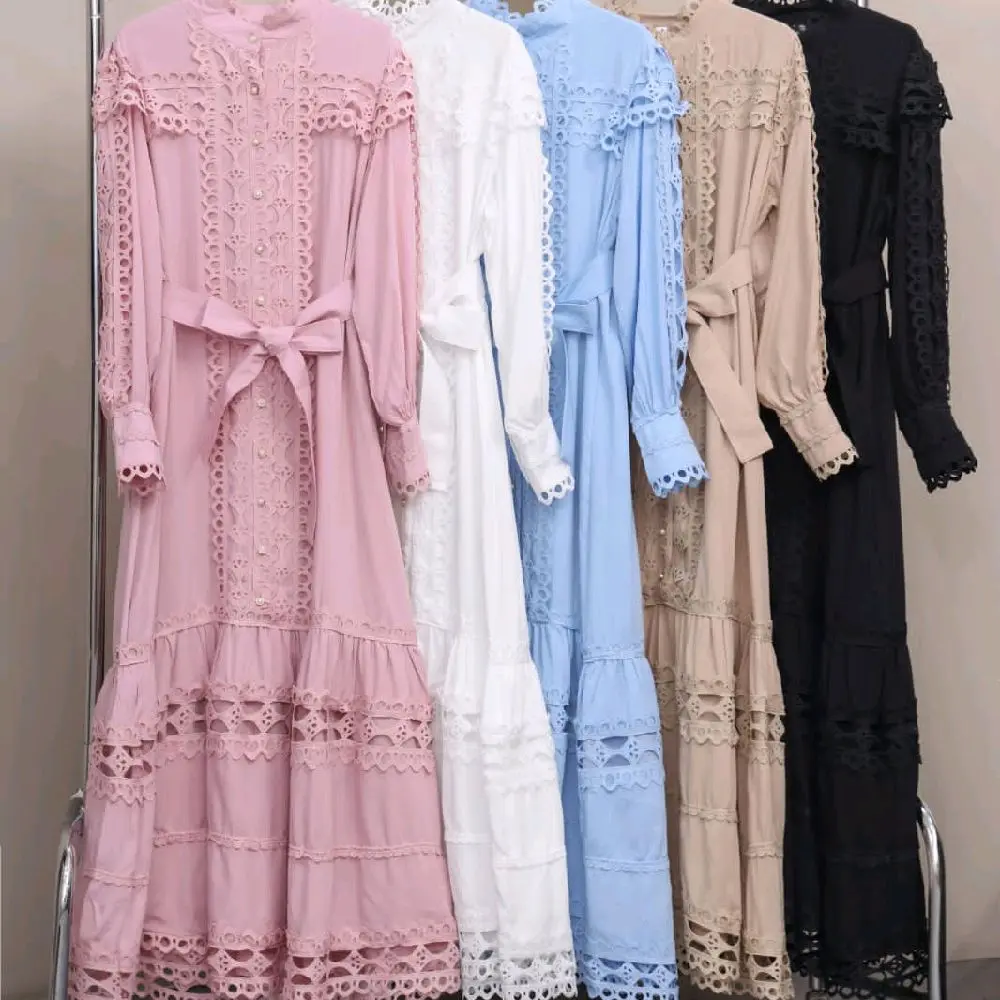 Eyelet Cotton Maxi Dress summer outfits