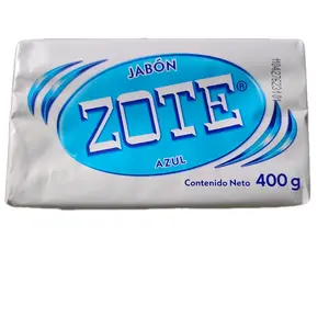 Zote Blue Laundry Bar Soap 400g Jabon Azul Blanco Rosa for Your Laundry Needs Super Fresh Odor Defense Scent Booster Reliable Solution for Daily Washing Requirements
