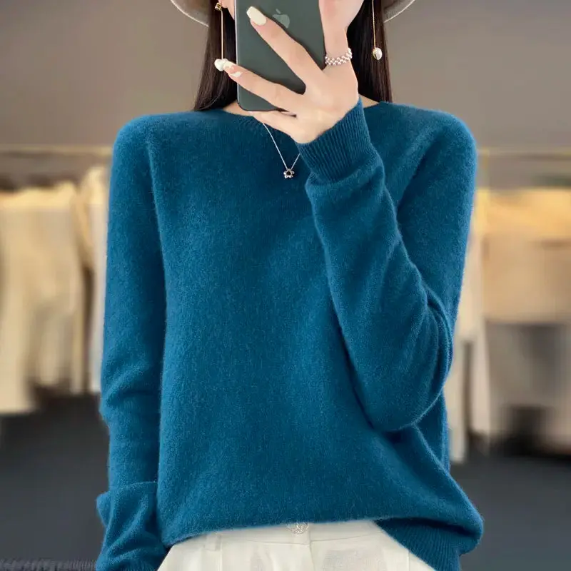 Australian Merino Wool Long Sleeve Sweater Casual Clothing