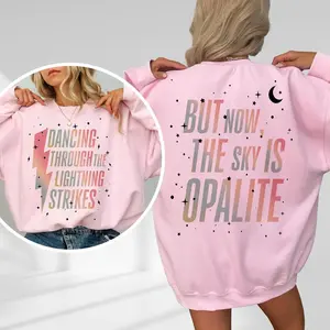 Dancing Through The Lightning Graphic Shirt, Opalite Sky Aesthetic Tee, Showgirl Era Inspired Unisex T-Shirt