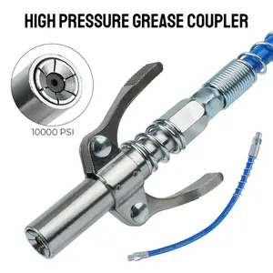 Car Grease Tools Coupler, Oil Pump Automotive Syringe, High Pressure Grease Nozzle, NPT1/8 Tip Repair Accessories, 10000 PSI, Car Accessories, Mechanic Tools, Men Gifts, Father's Day Gifts