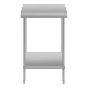 24''*24 Commercial Work Table for Restaurant and Home Stainless Steel Kitchen Prep Table with Under Shelf
