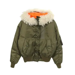 Pre-owned miu miu Nylon Small Leather Goods Down Jacket