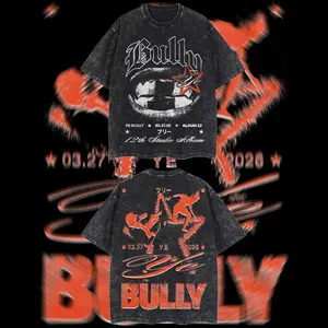 BoostedStyle - YE Bully Album 2026 V7 Graphic T‑Shirt, Ye Stans Music Graphic Hoodie, Y2K Hip-Hop tee, Mexico style menswear