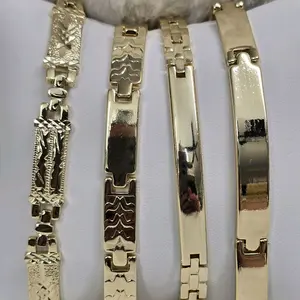 # 0228 Gold-Tone Bracelet Piece Collection with Unique Textured and Smooth Designs for Everyday Wear Featuring Versatile Styles